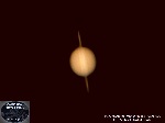 Imagen del Planeta Saturno, 22 de Septiembre de 2025, desde el Observatorio Nova Persei II, Formosa, Argentina. Se emple� un telescopio Catadi�ptrico, Maksutov-Cassegrain, 1500mm/127mm, con un lente Barlow 2X, C�mara CCD ZWO ASI 178 MC con filtro UV/IR, - Software de Captura SharpCap 4.1 - Procesadas con AutoStakkert 4.0.13 - GIMP 3.0.4 y PixLr- Se distinguen muy poco los anillos, pr�cticamente de canto (perfil).
